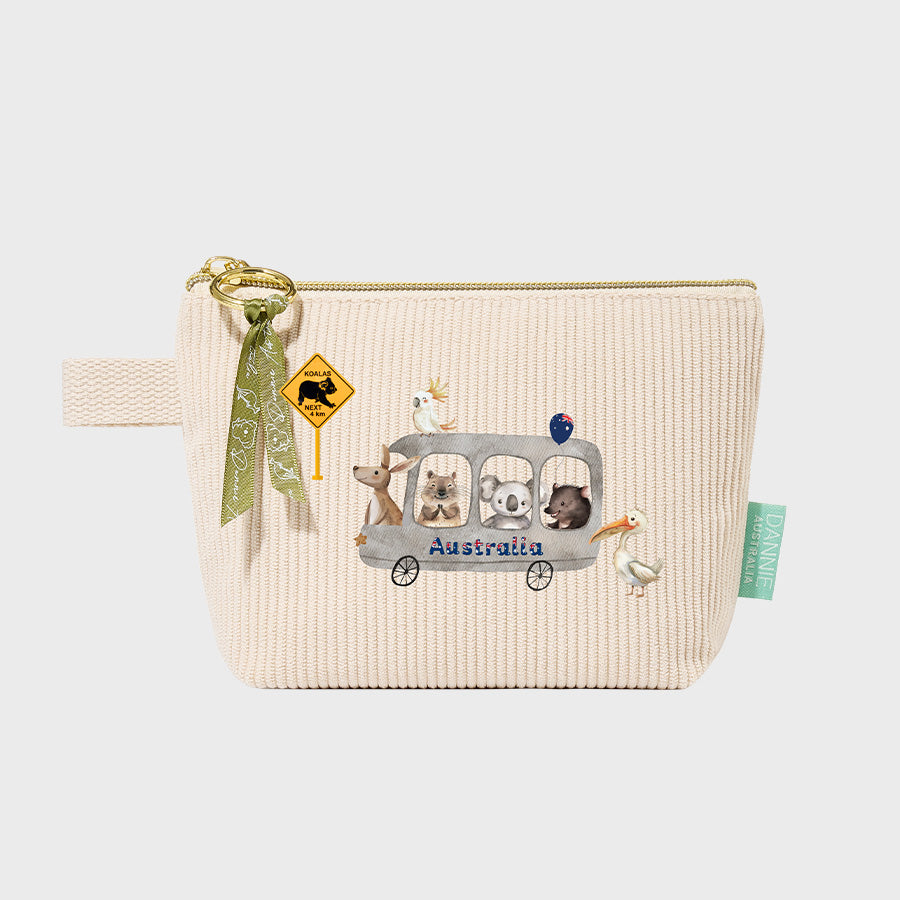 Creamy White Cosmetic Pouch – 10 Australian-Inspired Designs