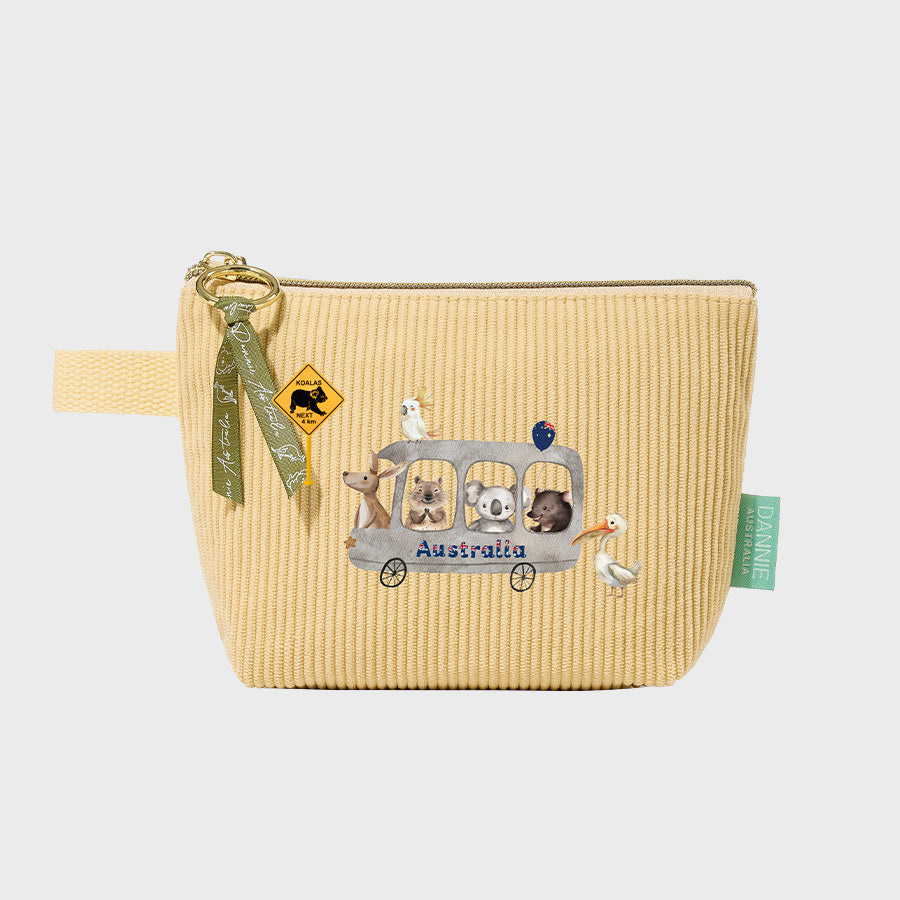Mustard Yellow Cosmetic Pouch – 10 Australian-Inspired Designs