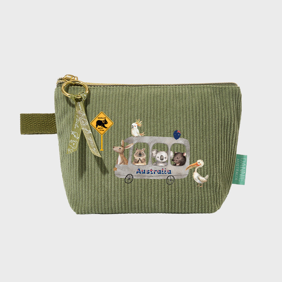 Olive Green Cosmetic Pouch – 10 Australian-Inspired Designs
