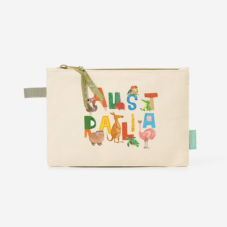 Australia Alphabet Friends – Canvas Pouch