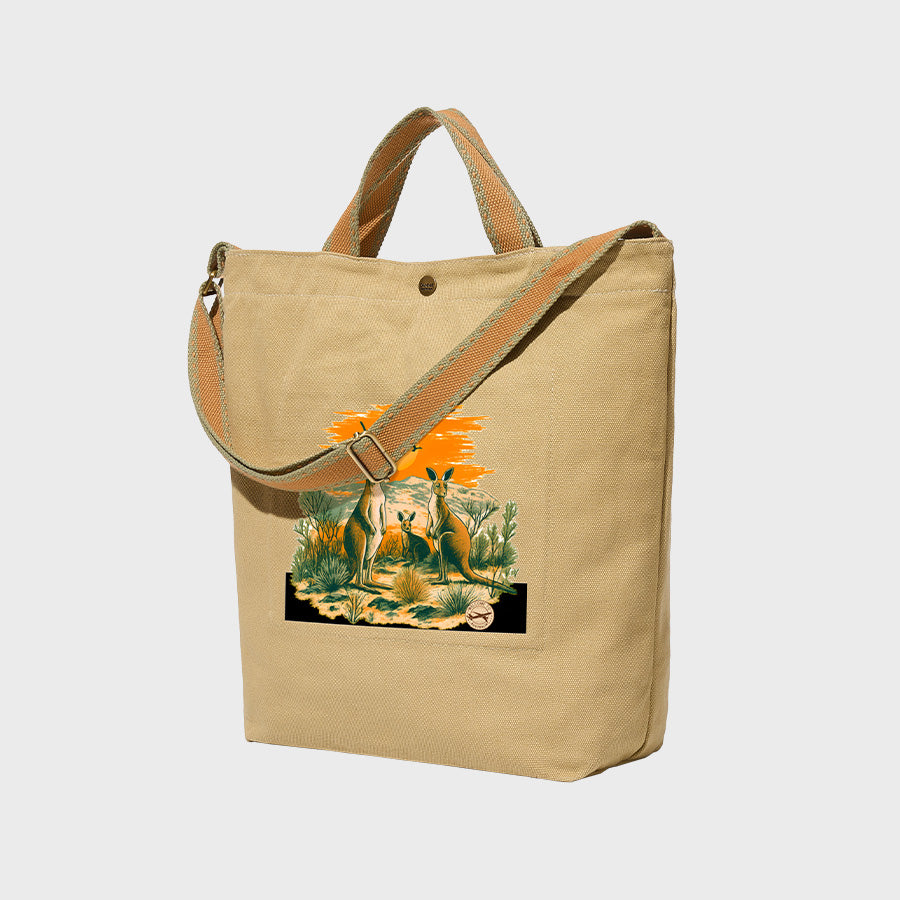 Sunset Kangaroo - Canvas City Cross