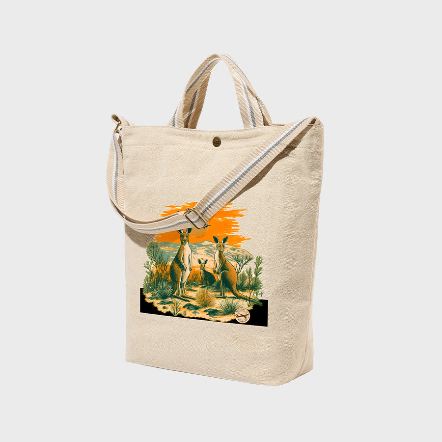 Sunset Kangaroo - Canvas City Cross