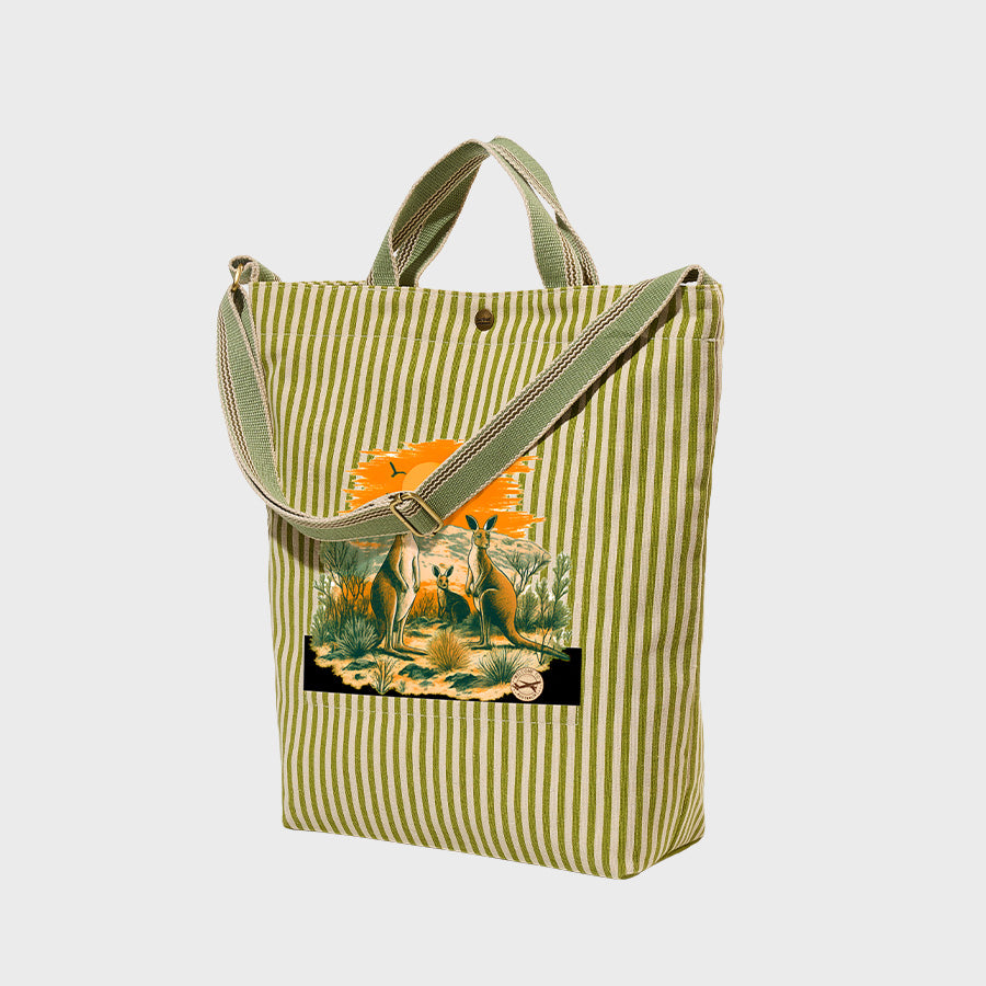 Sunset Kangaroo - Canvas City Cross