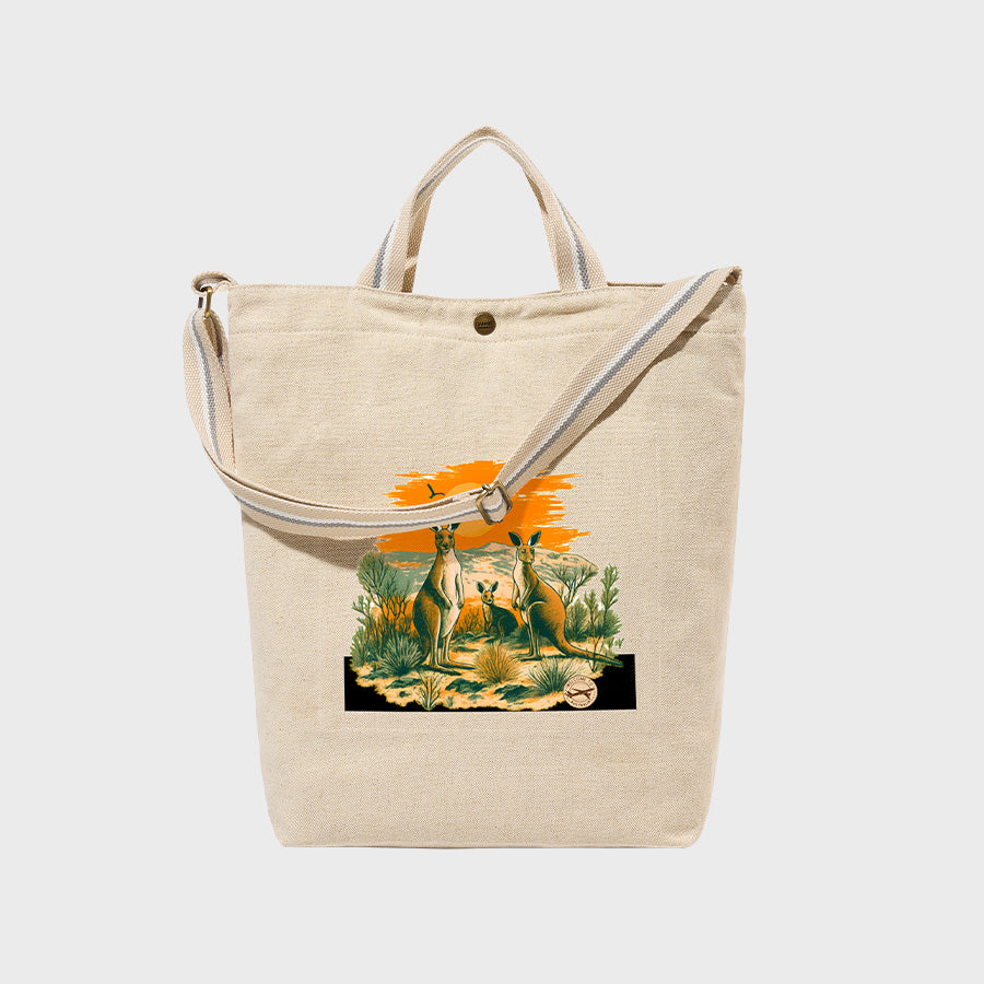 Sunset Kangaroo - Canvas City Cross