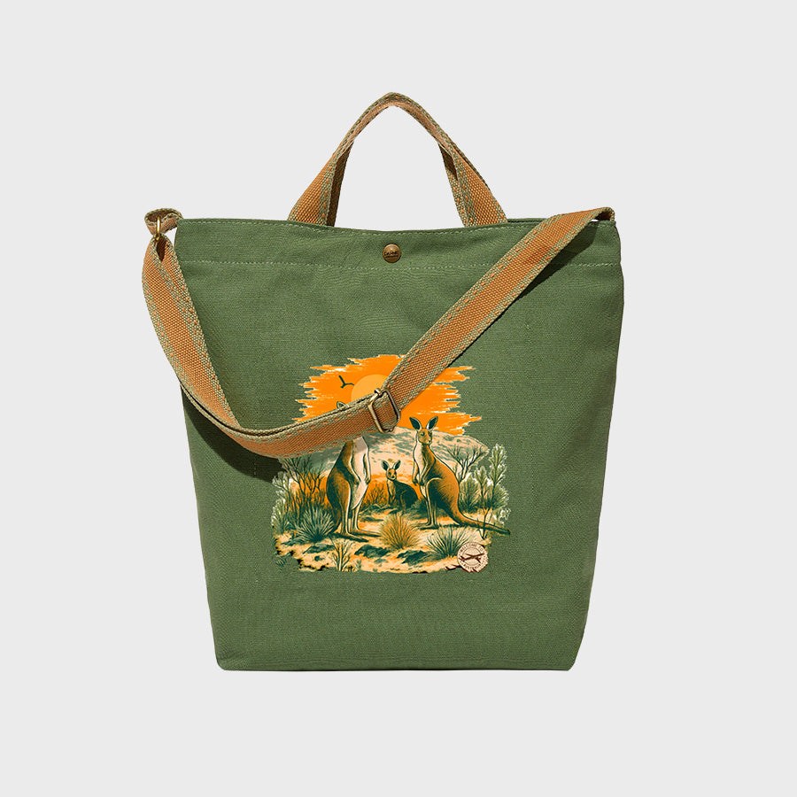 Sunset Kangaroo - Canvas City Cross