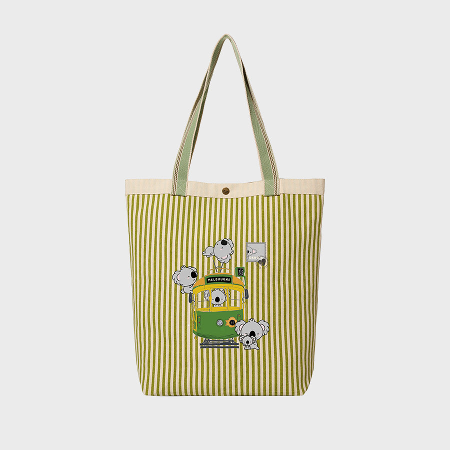 Koala Tram Ride - Canvas City Tote