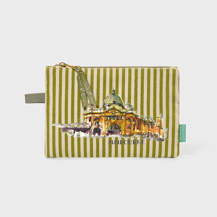 Flinders Station – Canvas Pouch
