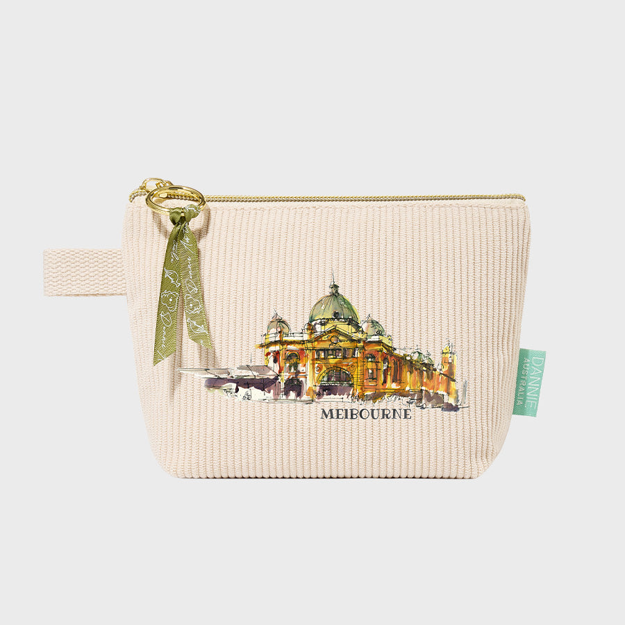 Creamy White Cosmetic Pouch – 10 Australian-Inspired Designs