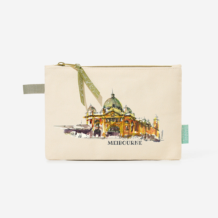 Flinders Station – Canvas Pouch