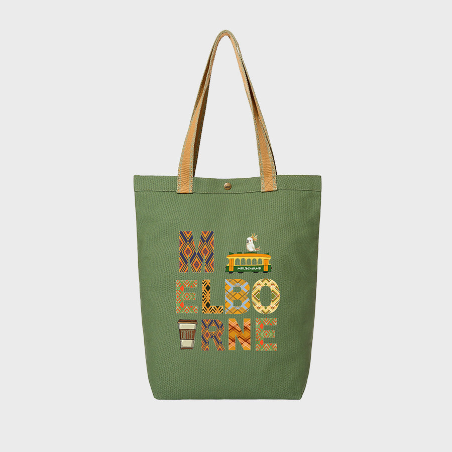 Melbourne Icons - Canvas College Tote