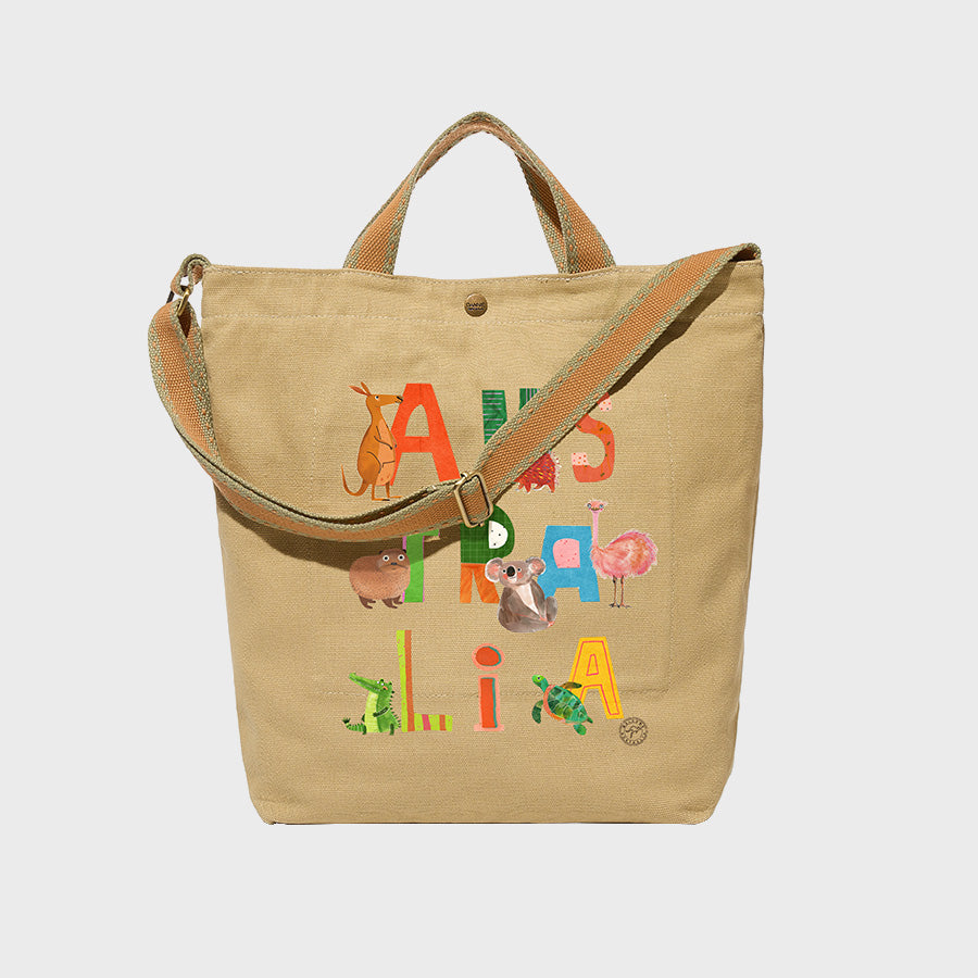 Australia Alphabet Friends - Canvas City Cross