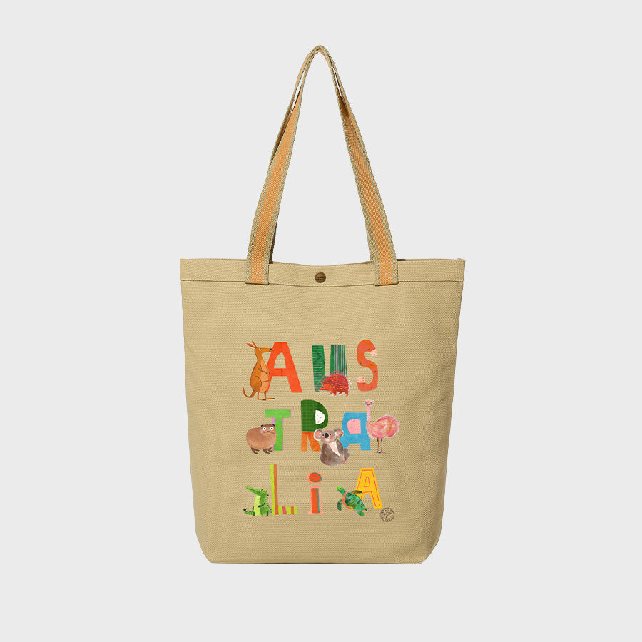 Australia Alphabet Friends - Canvas College Tote