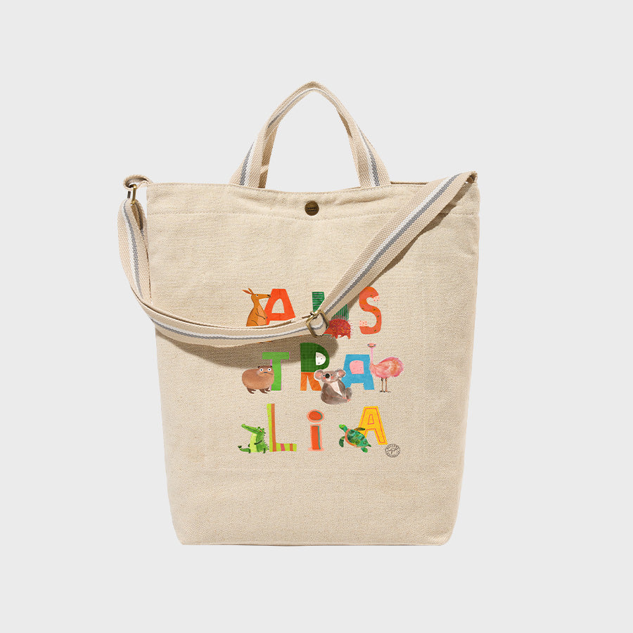 Australia Alphabet Friends - Canvas City Cross