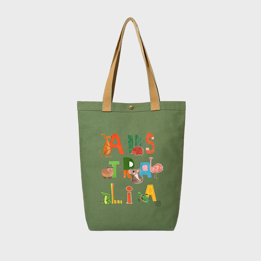 Australia Alphabet Friends - Canvas College Tote