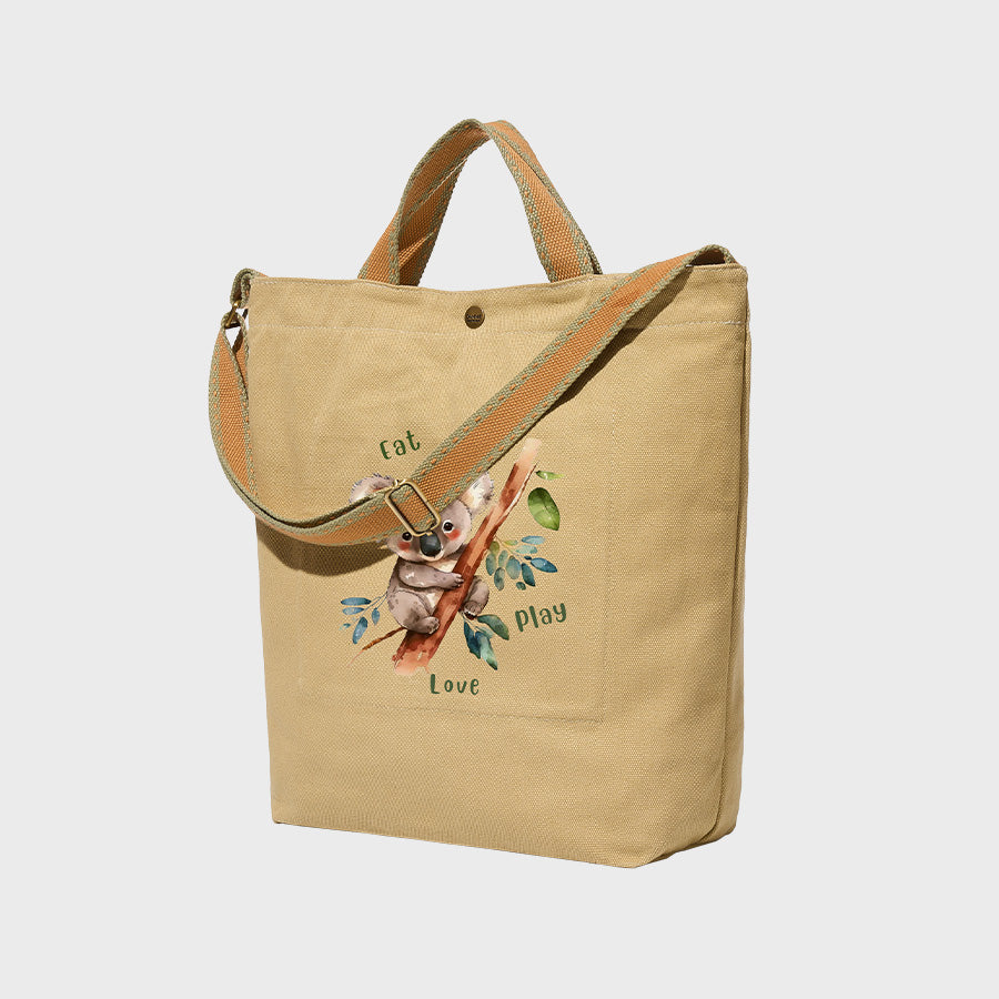 Eat Love Play Koala - Canvas City Cross