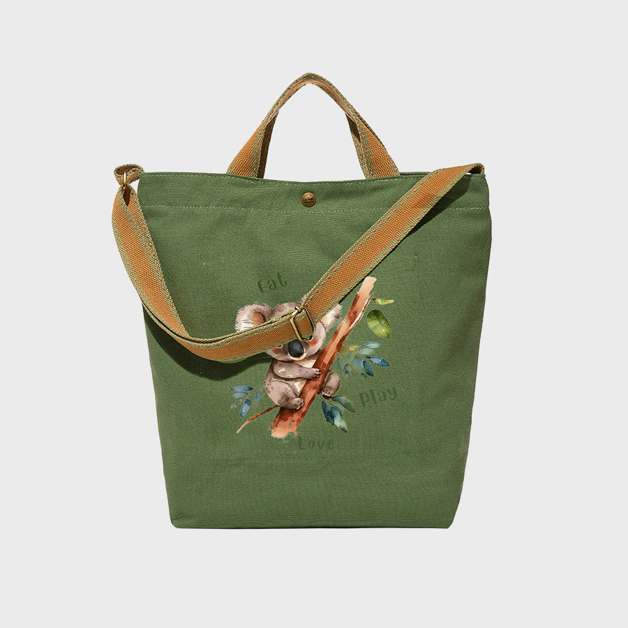 Eat Love Play Koala - Canvas City Cross