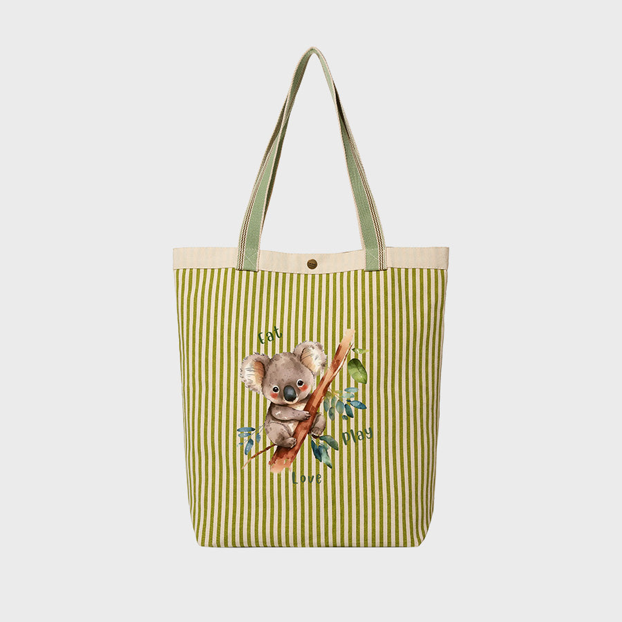 Eat Love Play Koala - Canvas City Tote