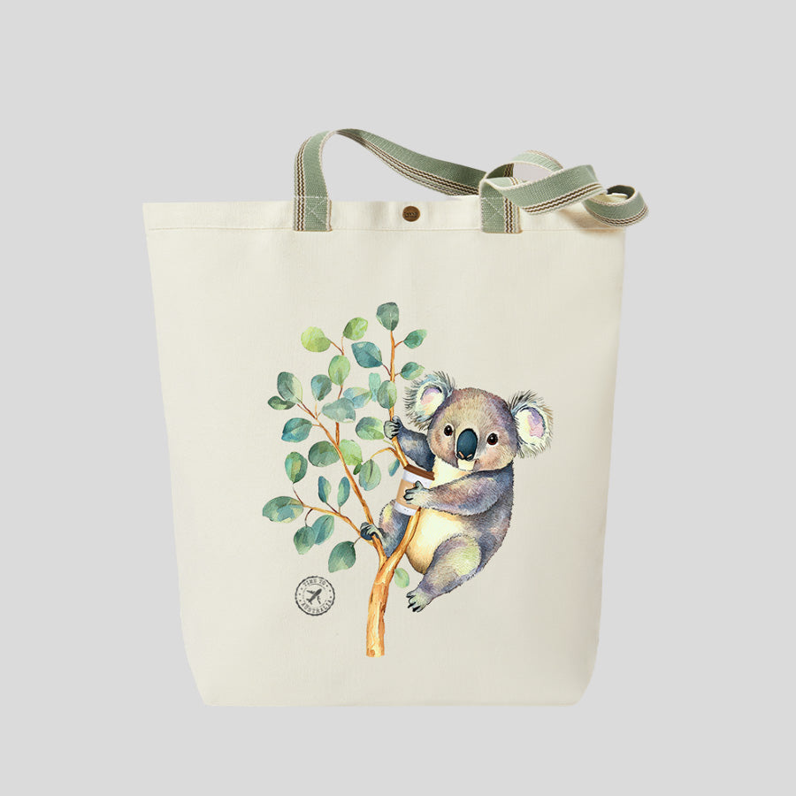 Coffee Koala - Canvas Market Tote