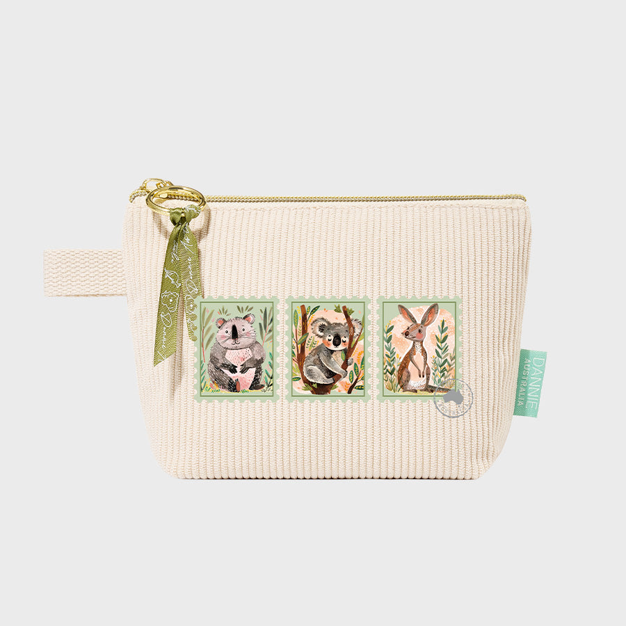 Creamy White Cosmetic Pouch – 10 Australian-Inspired Designs