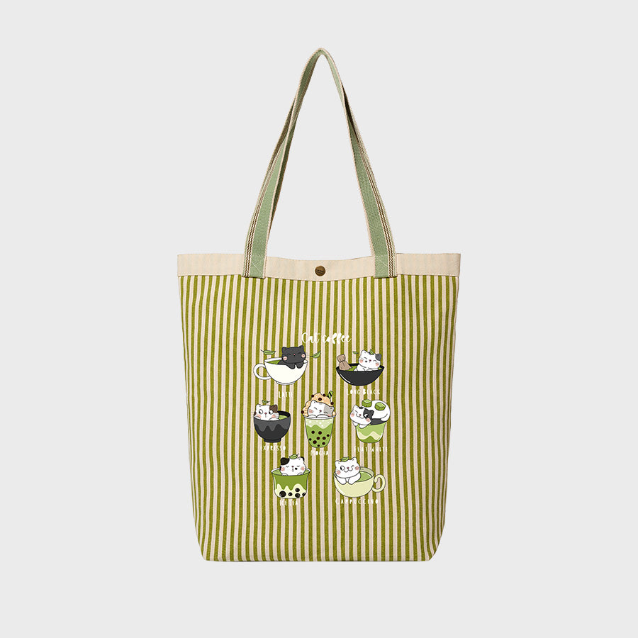 Tea Time Cats - Canvas City Tote
