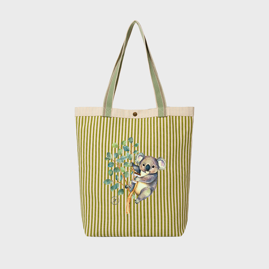 Eucalyptus Koala - Canvas City Tote