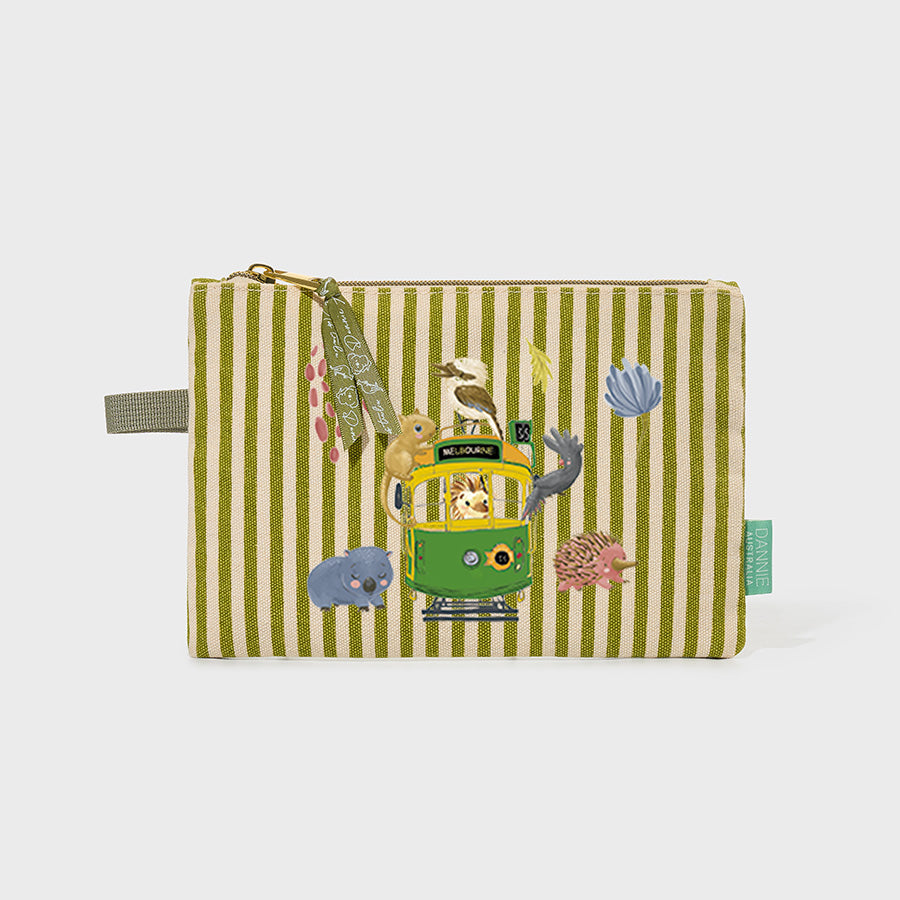 Aussie Tram Parade – Canvas Pouch