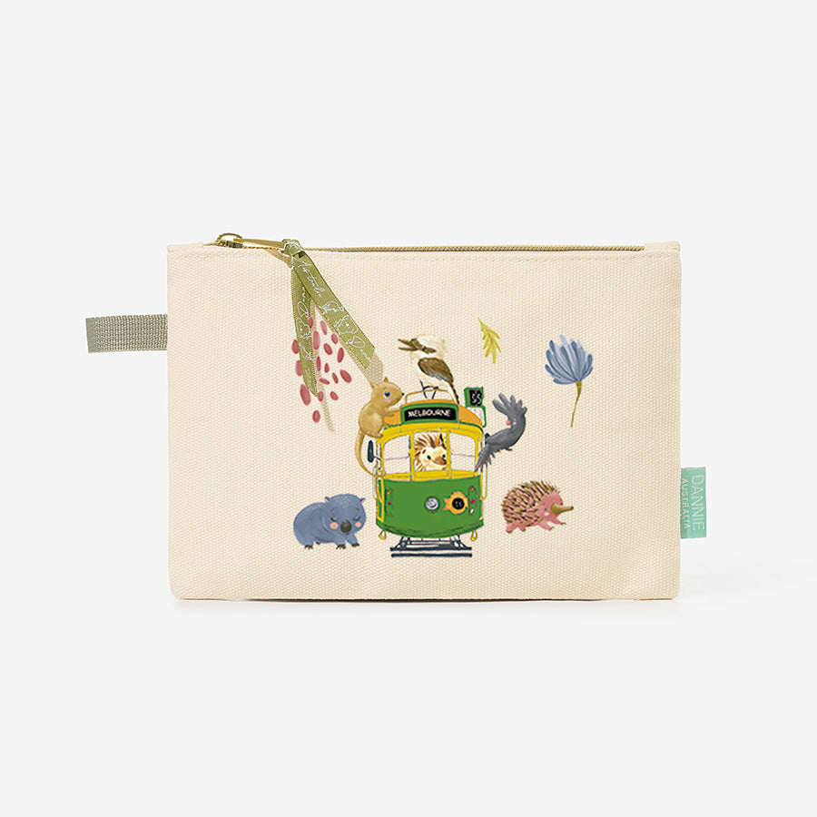 Aussie Tram Parade – Canvas Pouch