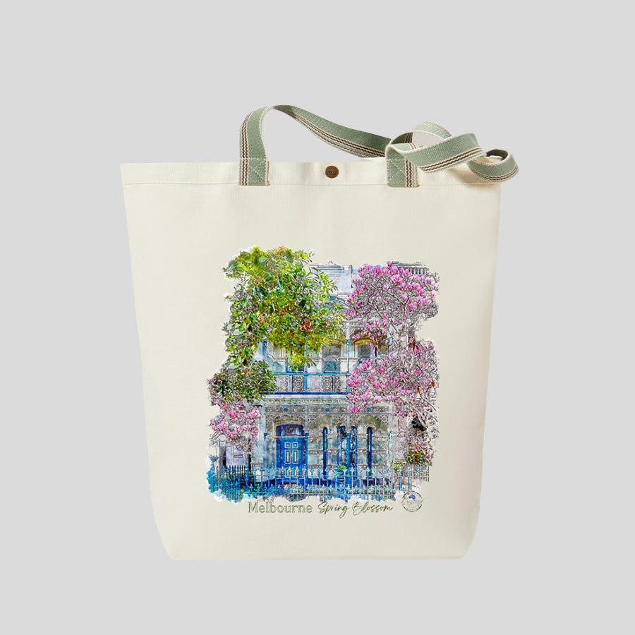 Melbourne Spring - Canvas Market Tote