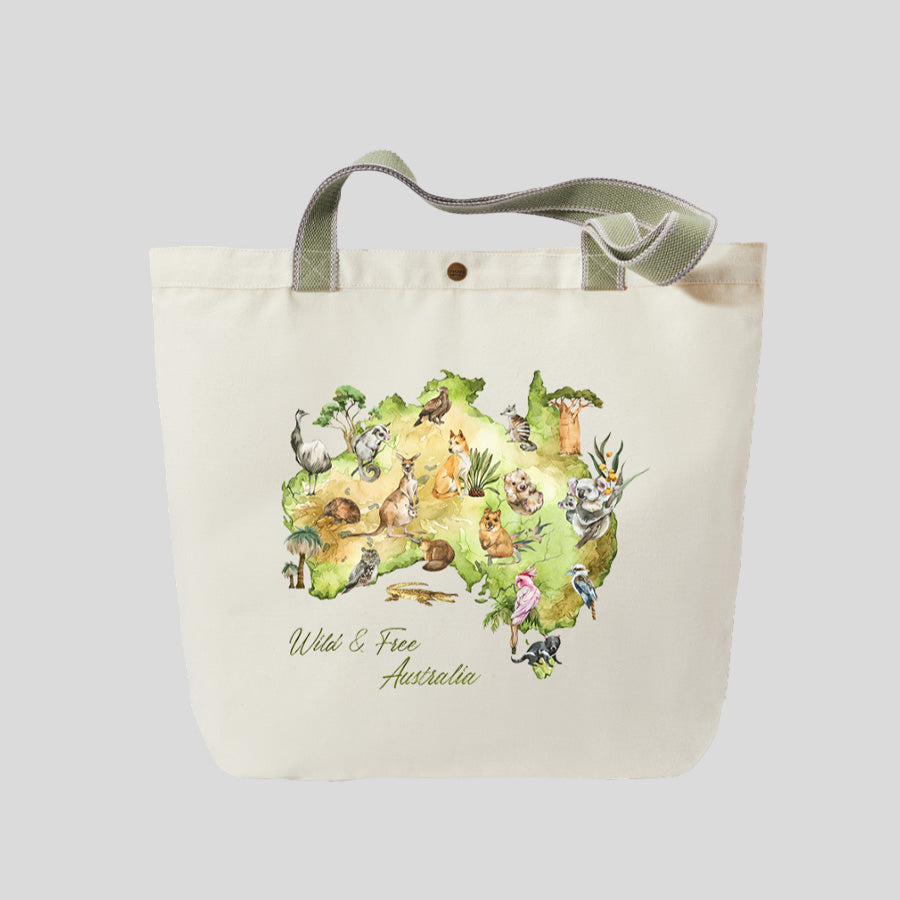 Wild and Free Australia - Canvas Market Tote