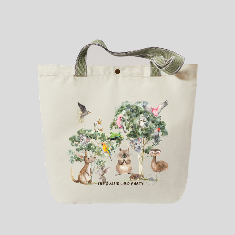 The Aussie Wild - Canvas Market Tote