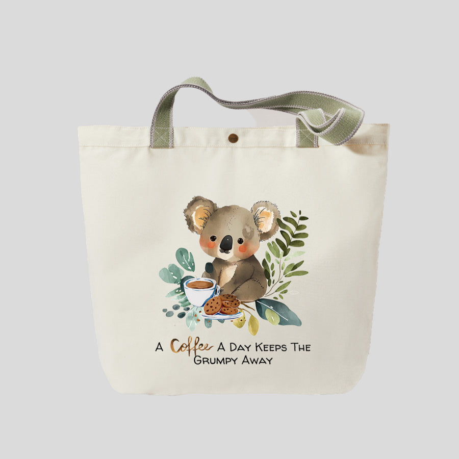 Coffee Koala - Canvas Market Tote