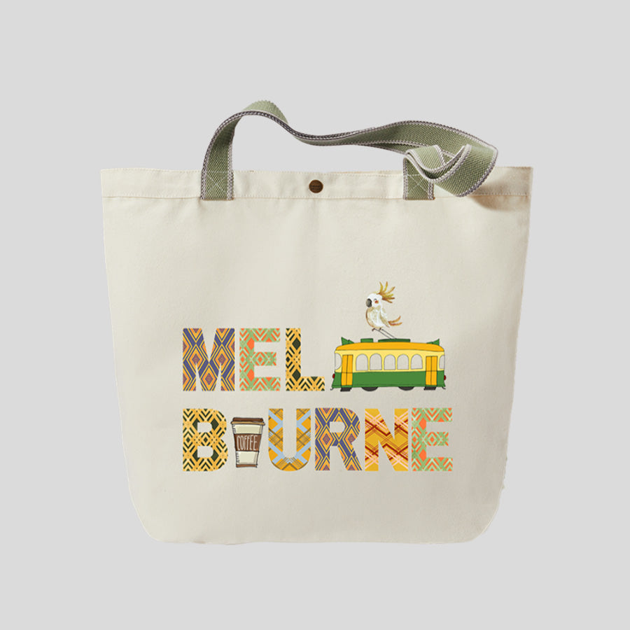 Melbourne Icons - Canvas Market Tote
