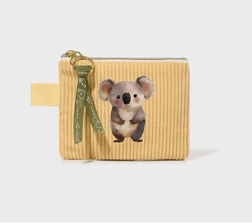 Mustard Yellow Mini Pouch – Cuddly Koala