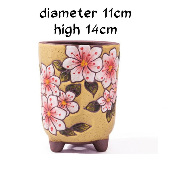 Designer Hand Painted Ceramic Planter-House Warming Gifts