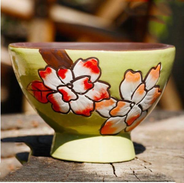 Designer Hand Painted Ceramic Planter-House Warming Gifts